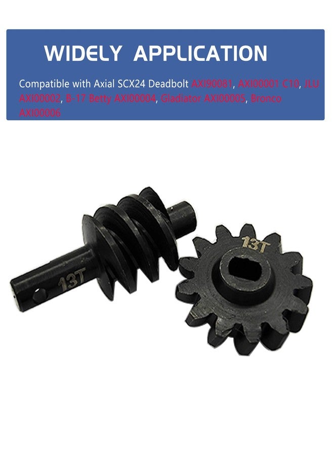 HOPLEX 13T Steel Axle Differentials Gear for Axial SCX24 AXI90081 AXI00001 AXI00002 AXI00005 AXI00006 1/24 RC Crawler Truck Car Upgrades - Image 3